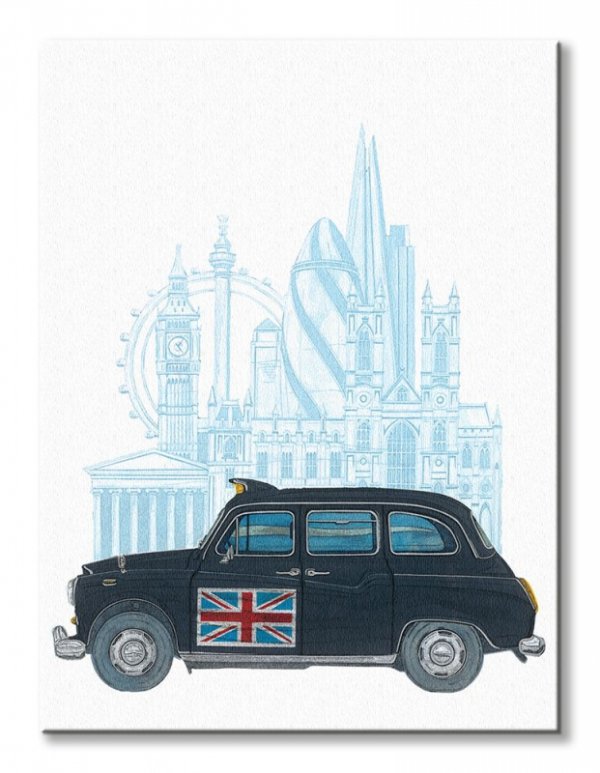 London Taxi - Obraz na płótnie