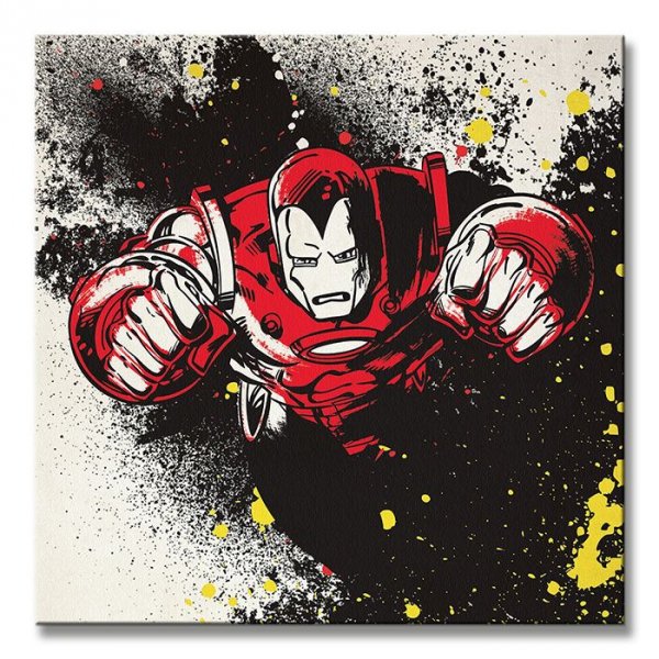Iron Man (Splatter) - Obraz na płótnie