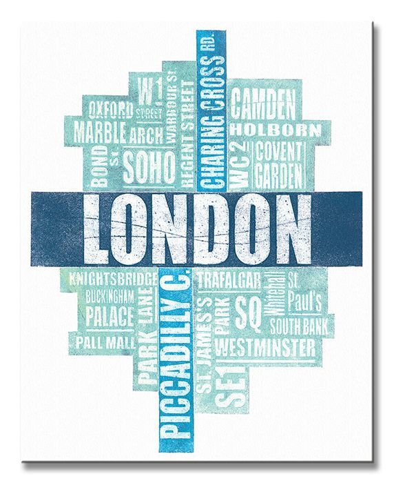 London Type - Obraz na płótnie
