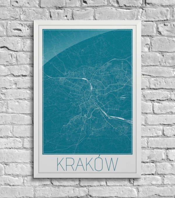 Kraków - Niebieska mapa