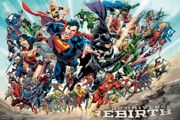 DC Universe Rebirth - plakat komiksowy