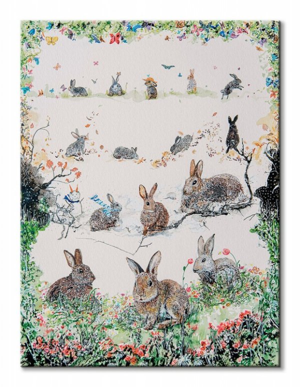 A Rabbit For All Seasons - obraz na płótnie