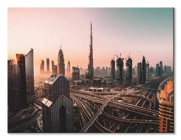 Dubai Sunrise - obraz na płótnie
