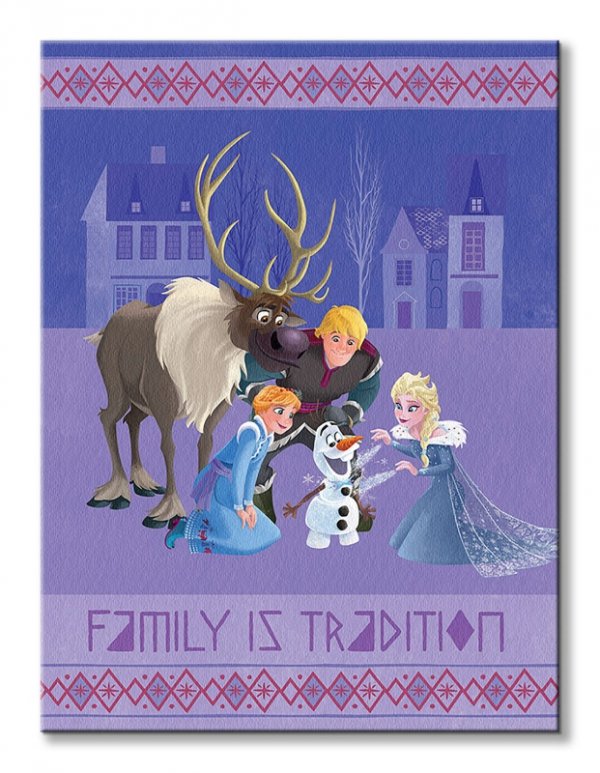 Olaf&#039;s Frozen Adventure Family is Tradition - obraz na płótnie