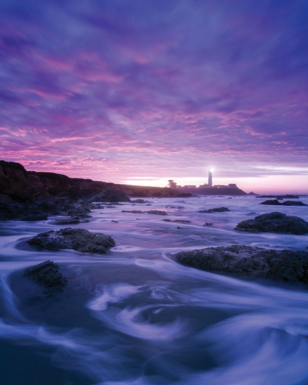 Sunset on the shore - plakat