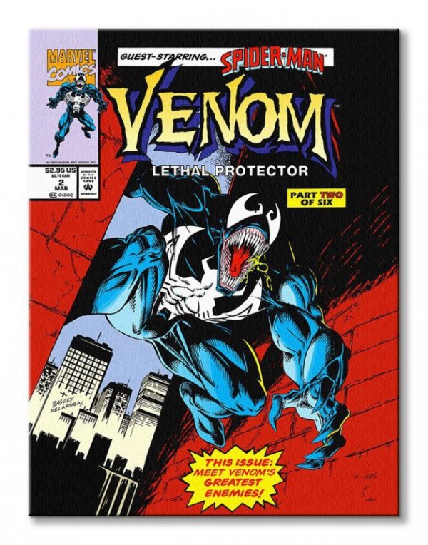 Venom Lethal Protector Comic Cover - obraz na płótnie