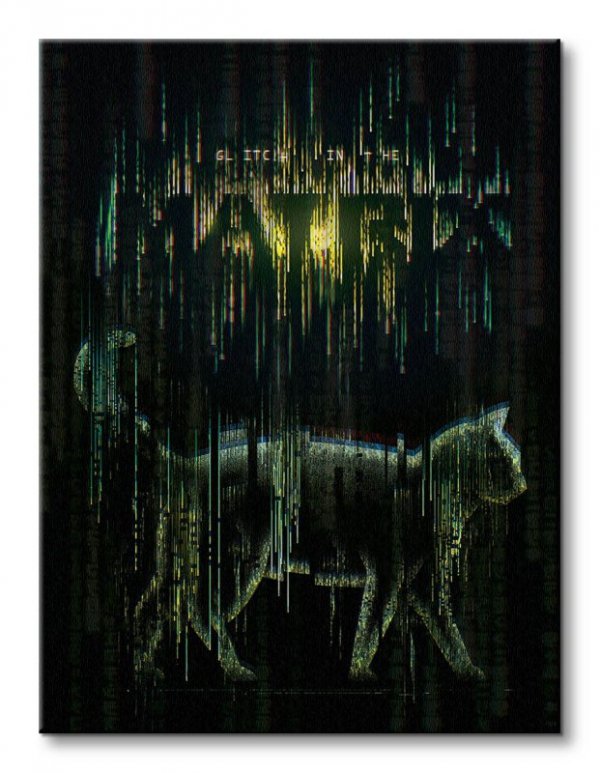 Obraz ścienny - The Matrix Resurrections Cat Glitch - 40x30 cm