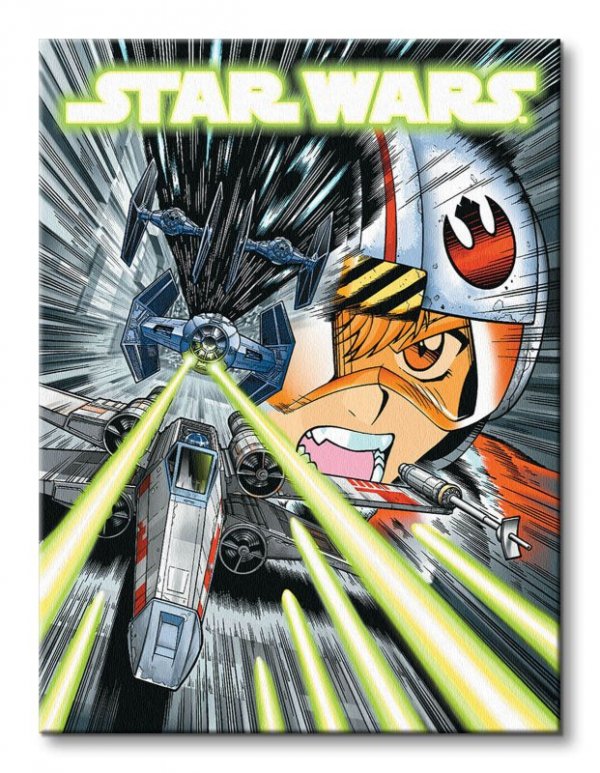 Obraz ścienny - Star Wars Manga Madness - 40x30 cm