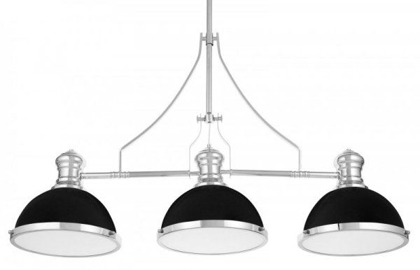 Lampa wisząca - Industrialna Czarna Ettore W3 - dekoracyjne lampy - decoart24.pl