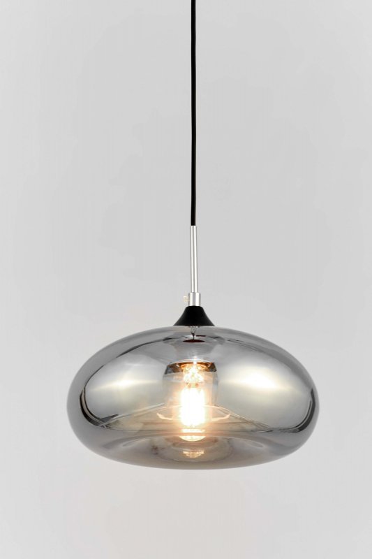 Lampa wisząca - Skandynawska - Szara Brosso D30 - dekoracje wnętrz - decoart24.pl