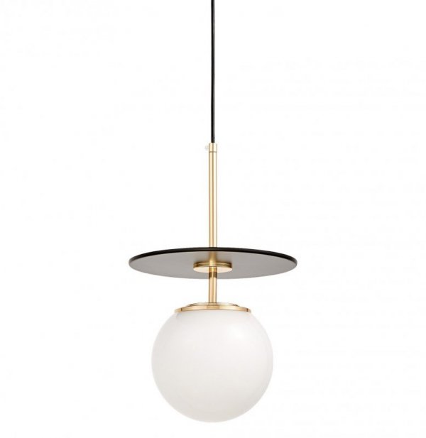Lampa wisząca - Czarno złota Daltona W1 - oświetlenie do wnętrz - decoart24.pl