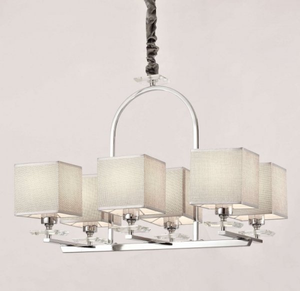 Lampa wisząca - Chromowana - Liniano - W6 - Dekoracje do domu - DecoArt24.pl
