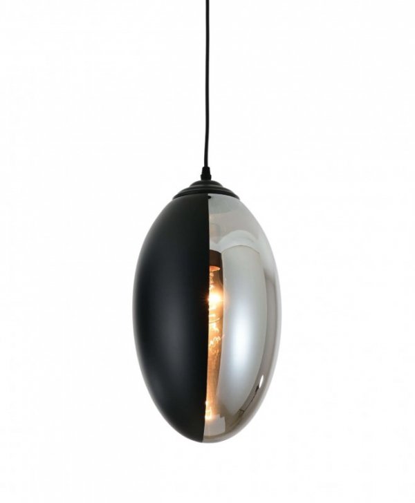 Lampa wisząca - Loft - Czarna dymiona - Carlton - dekoracje wnętrz - decoart24.pl