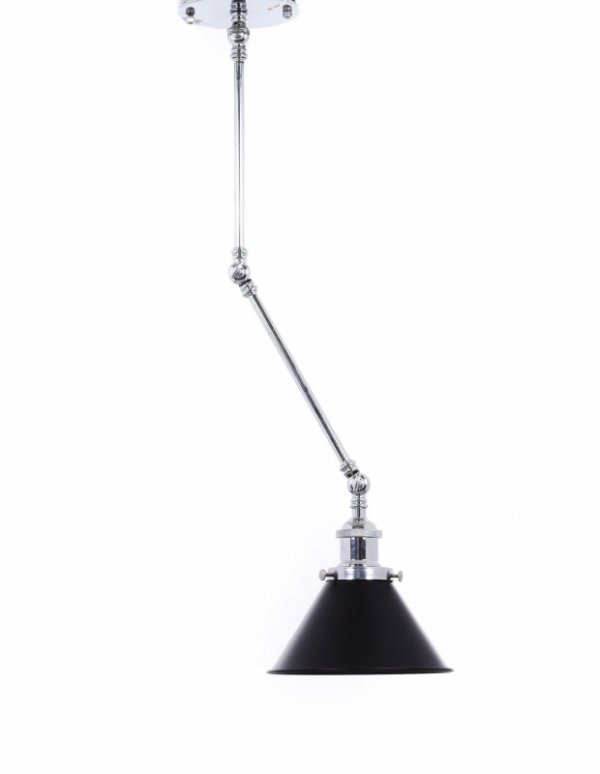 Lampa wisząca - Chromowana Loft Deri W2 - lampy dekoracyjne - decoart24.pl