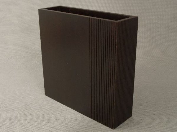 Wazon drewniany - 25,5x7,5x25,5cm
