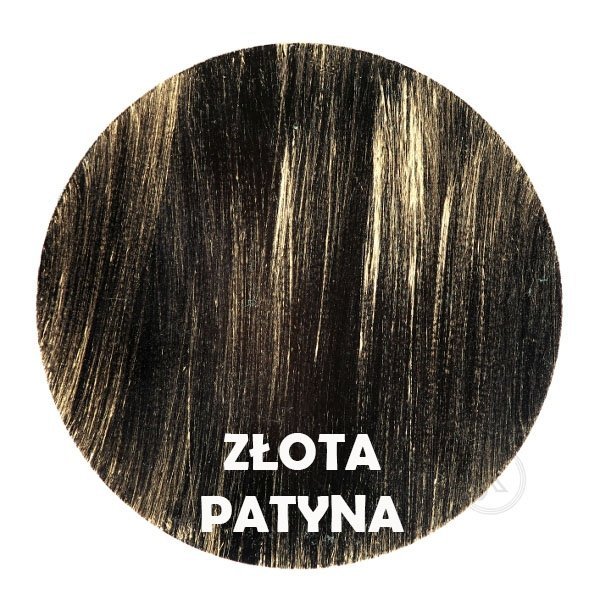 Złota patyna - kolorystyka metalu - Kwietnik duży kuty - Sklep Decoart24.pl