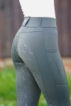 SILWEAR COMFORT PRO Legginsy jeździeckie z wysokim stanem i pełnym lejem silikonowym