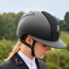 KEP ITALIA CROMO 2.0 MATT BLACK Kask jeździecki SZEROKI DASZEK