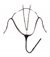 WALDHAUSEN X-LINE Napierśnik z wytokiem skórzany