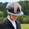 KEP ITALIA CROMO 2.0 SHINE BLACK Kask jeździecki SZEROKI DASZEK