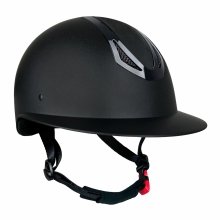 YORK AMETHYST SHINY BLACK Kask jeździecki regulowany
