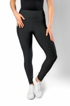 HuleHest COMFORT RIDE Legginsy jeździeckie z wysokim stanem i pełnym lejem silikonowym