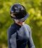 SWING H24 LADY GLOSSY Kask jeździecki regulowany z szeroki daszkiem GRANAT