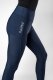 HuleHest ACTIVE RIDE Legginsy jeździeckie z wysokim stanem i pełnym lejem silikonowym