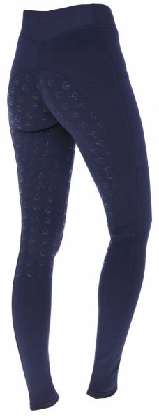 COVALLIERO CLASSIC STAR Legginsy jeździeckie damskie z pełnym lejem silikonowym 