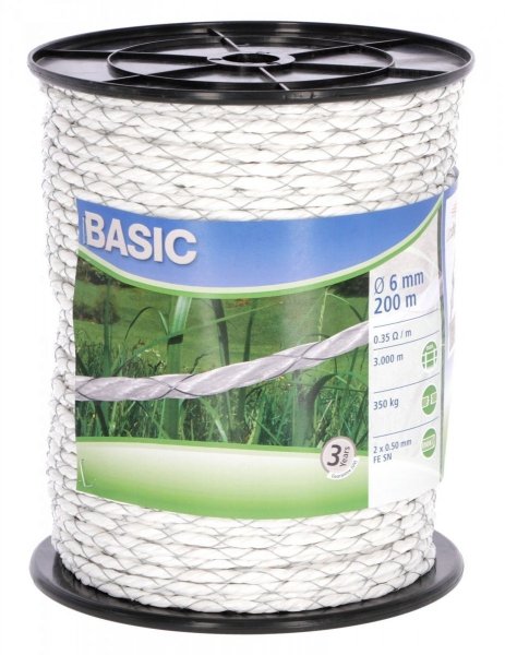 KERBL BASIC Linka pastwiskowa 200m x 6mm