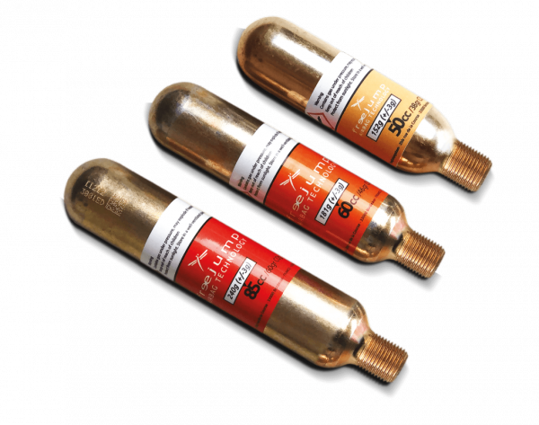 FREEJUMP CARTRIDGE Wymienny nabój CO₂ 60cc do kamizelki ochronnej, pojemność 60cc