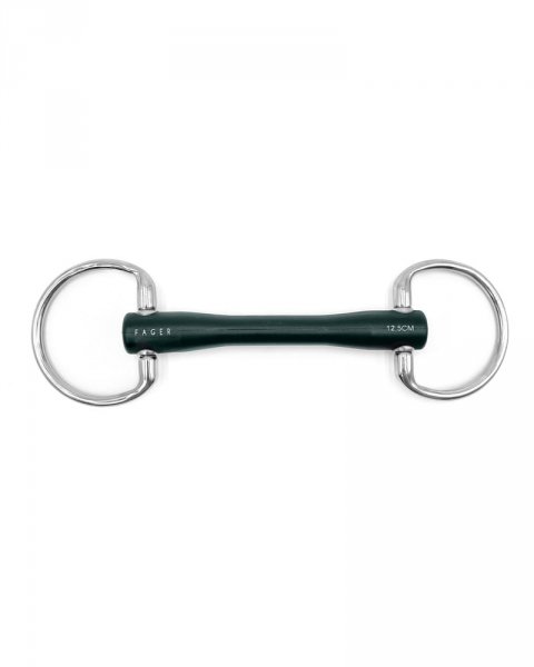 FAGER NICOLE FIXED RINGS Wędzidło gumowe dla wrażliwych koni