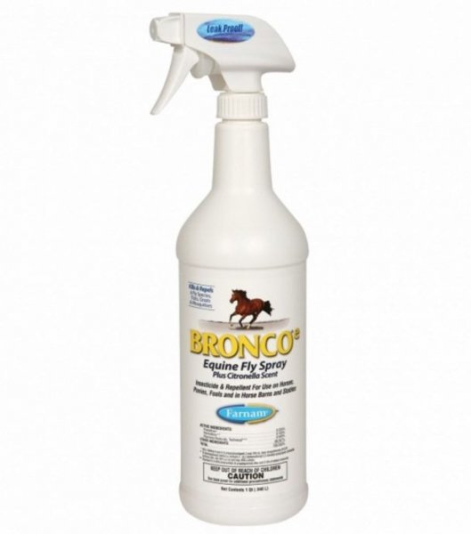 FARNAM BRONCO Fly Repellent Spray przeciw owadom z trawą cytrynową 600ml