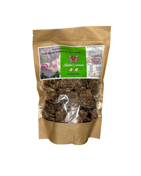 .KOŃSKA CUKIERENKA KASZELEK Ziołowe Smakołyki/Cukierki naturalne dla koni 2L.