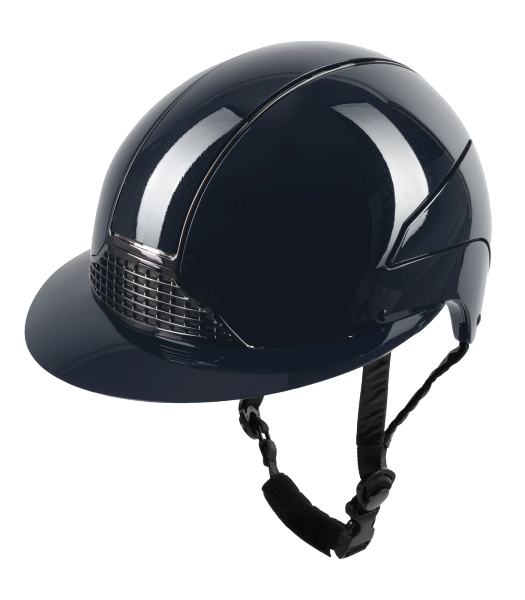 SWING H24 LADY GLOSSY Kask jeździecki regulowany z szeroki daszkiem GRANAT
