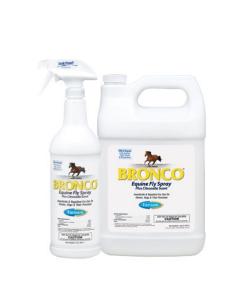 FARNAM BRONCO Fly Repellent Spray przeciw owadom z trawą cytrynową 600ml