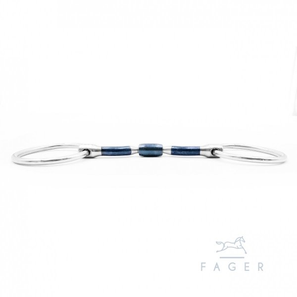 FAGER NILLS SWEET IRON BARREL LOOSE RINGS Wędzidło anatomiczne z łącznikiem