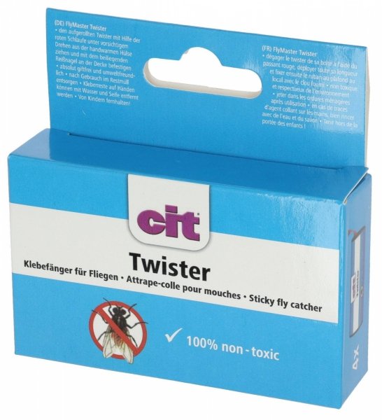 KERBL TWISTER Lep na muchy okrągły 4szt.