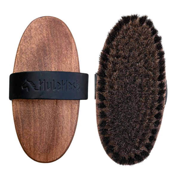 HuleHest SOFT AND SHINE Miękka szczotka dla konia z naturalnego włosia