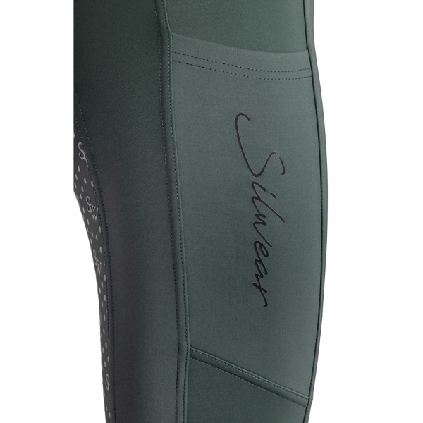 SILWEAR COMFORT PRO Legginsy jeździeckie z wysokim stanem i pełnym lejem silikonowym