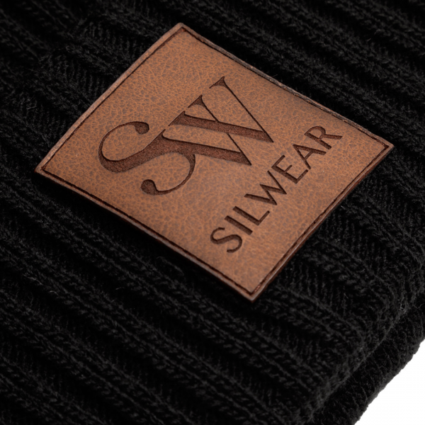 SILWEAR CLASSIC Czapka zimowa z pomponem z futra syntetycznego