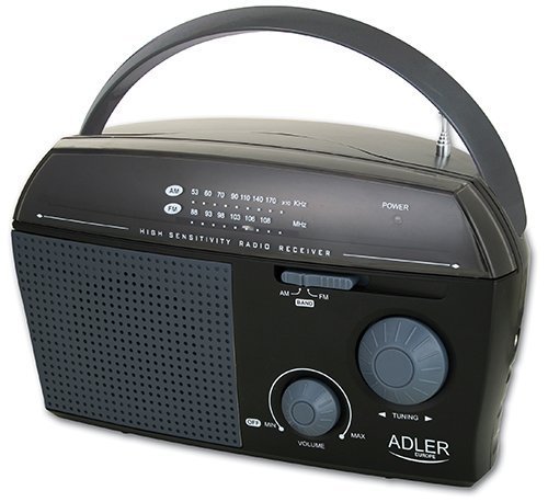 RADIO PRZENOŚNE ADLER SIECIOWE/BATERYJNE FM/AM ANTENA | AD1119 adler-europe