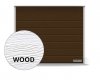 Brama RenoMatic 2375 x 2000 mm, Przetłoczenia M, Woodgrain, kolor RAL 8028 brązowy + prowadzenie Z