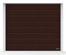 Brama LPU 42 2500 x 2250 mm, Przetłoczenia M, Decograin, Rosewood + prowadzenie Z