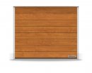 Brama RenoMatic 2750 x 2500 mm, Przetłoczenia M, Decocolor, Golden Oak + prowadzenie Z