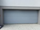 PROMOCJA dostępna OD RĘKI: Brama LPU 42 5300 x 2250 mm, Przetłoczenia L, Silkgrain, kolor RAL 7040 szary + prowadzenie N