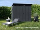 Domek ogrodowy z dachem jednospadowym „Berry” model „Modern” typ 1