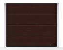 Brama LPU 42 2500 x 2125 mm, Przetłoczenia L, Decograin, Rosewood + prowadzenie Z