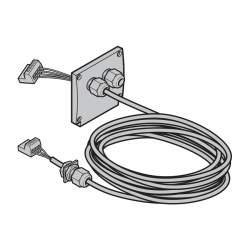 Przewód podłączeniowy silnika 4 × 1,0 mm², długość 3000 mm (nieodpowiedni do FU)