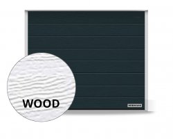 Brama RenoMatic 3500 x 2125 mm, Przetłoczenia M, Woodgrain, kolor RAL 7016 antracytowy + prowadzenie Z